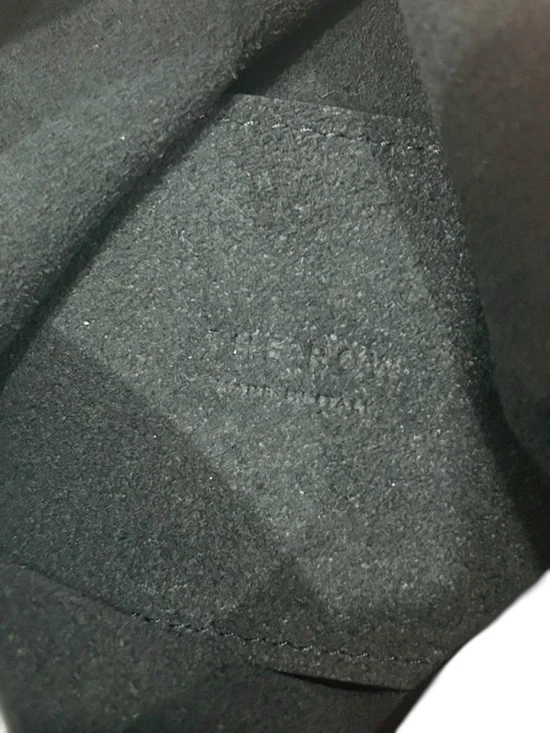 The Row - Isa - Classic Black Leather Shoulder Bag - Picture 5 of 7